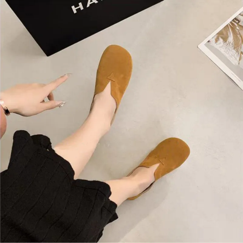 Women Shoes Quick Delivery - Damskie baleriny wsuwane z okrągłym noskiem,
