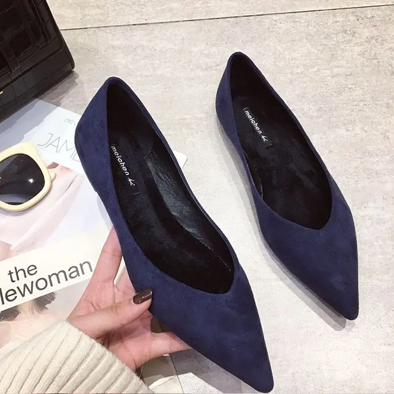 Women Shoes Quick Delivery - Szpiczasty palec na niskim obcasie Eleganckie
