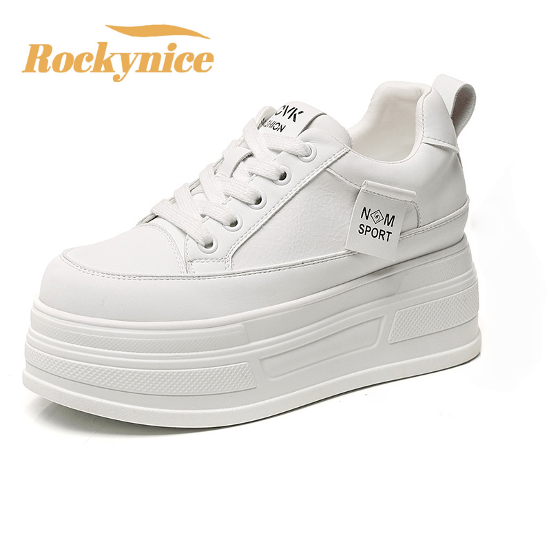 Wedge Heeled Sneaker - Damskie sneakersy na wysokiej platformie Nowość