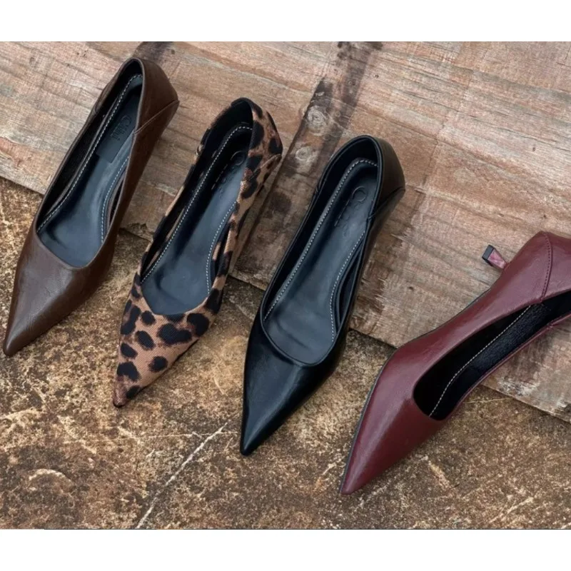 Platform Mule Heel - 2024 Kobiety Seksowne Wysokie Obcasy Burgundy