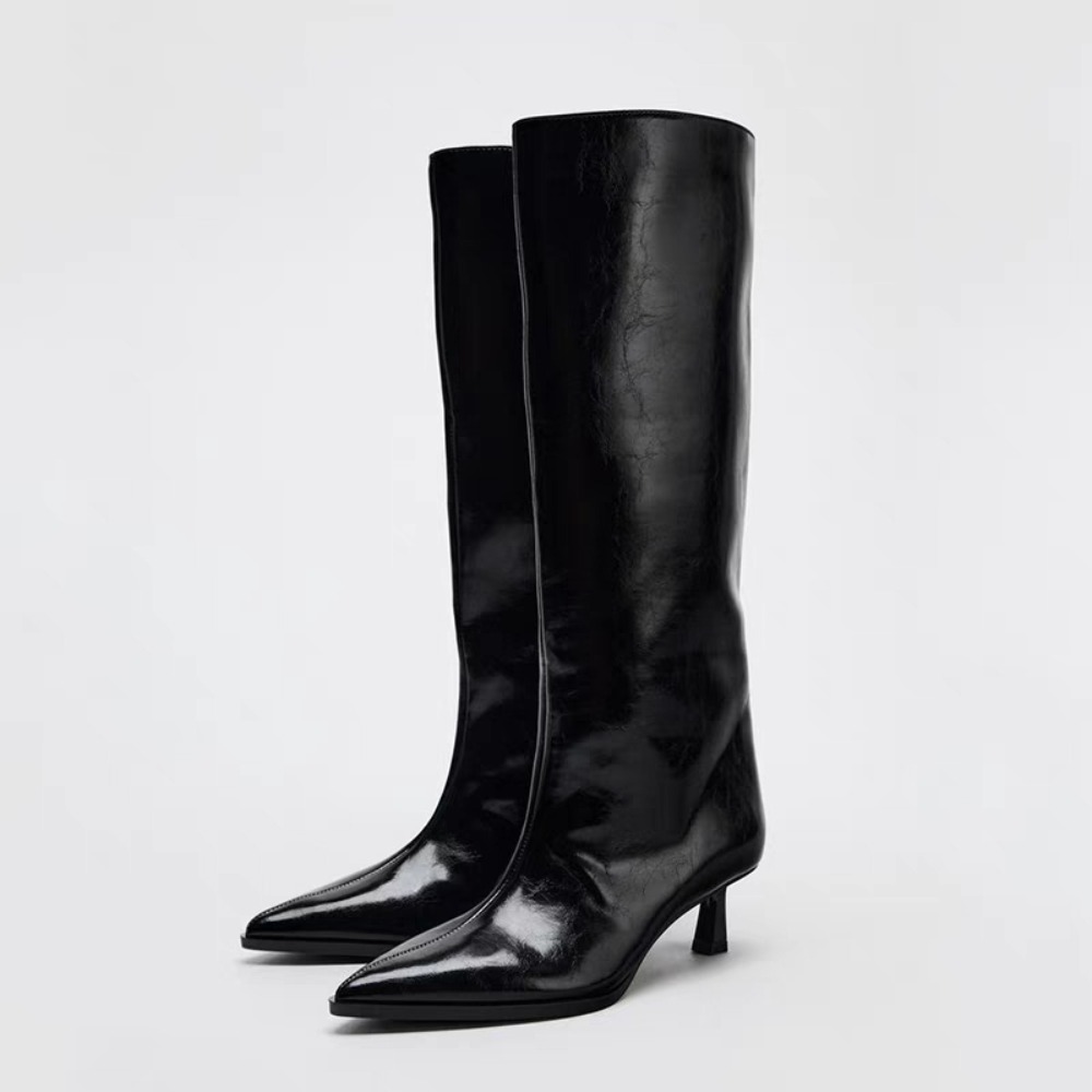 Women'S Shoes X Wide - Szerokie kozaki z szerokim dołem, szpiczaste,