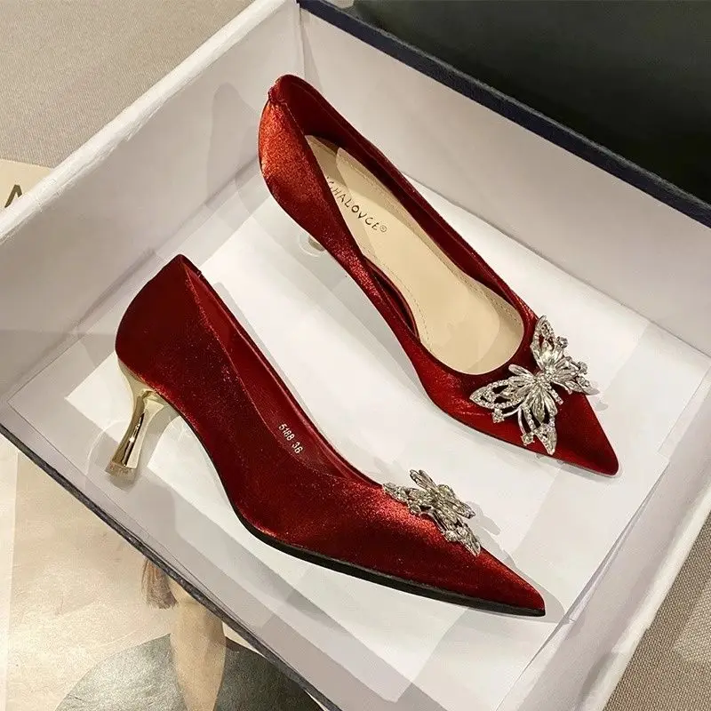 Women Shoes Quick Delivery - Damskie buty do biura beżowe z