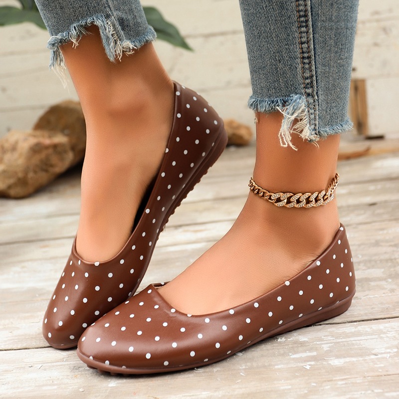 Damskie białe baleriny w kropk – Women Shoes For Walking recenzja i cena