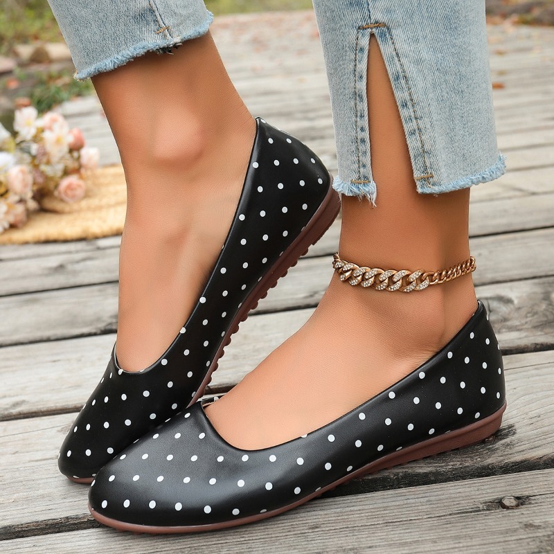 Damskie białe baleriny w kropk – Women Shoes For Walking recenzja i cena