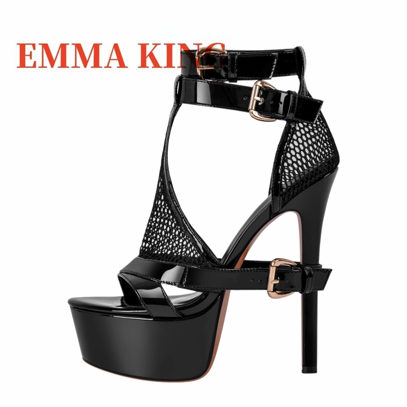 Żółte sandały na platformie z  – Women'S Shoes Yellow recenzja i cena