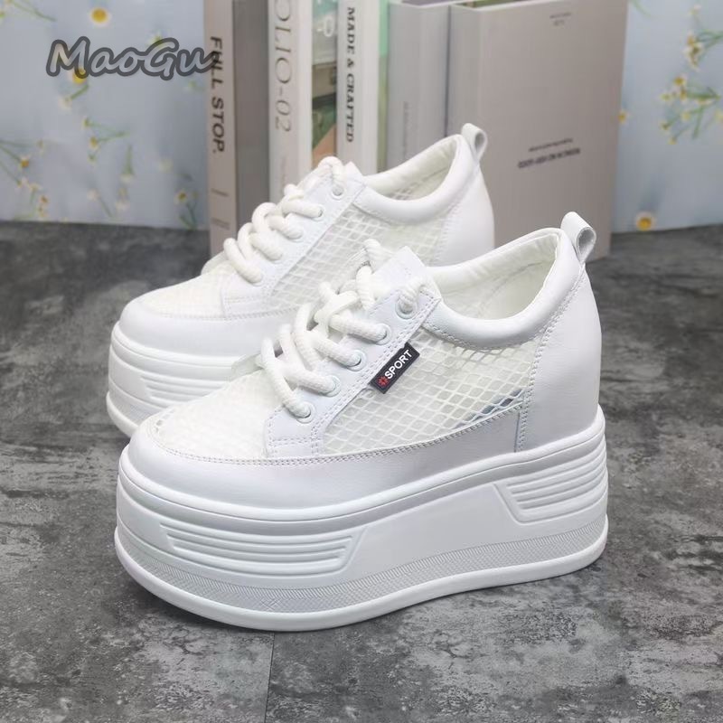 Damskie tenisówki z siateczki  – Wedge Heeled Sneaker recenzja i cena