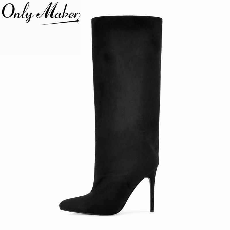 Onlymaker Czarne Kozaki za Kol – Women'S Shoes X Wide recenzja i cena