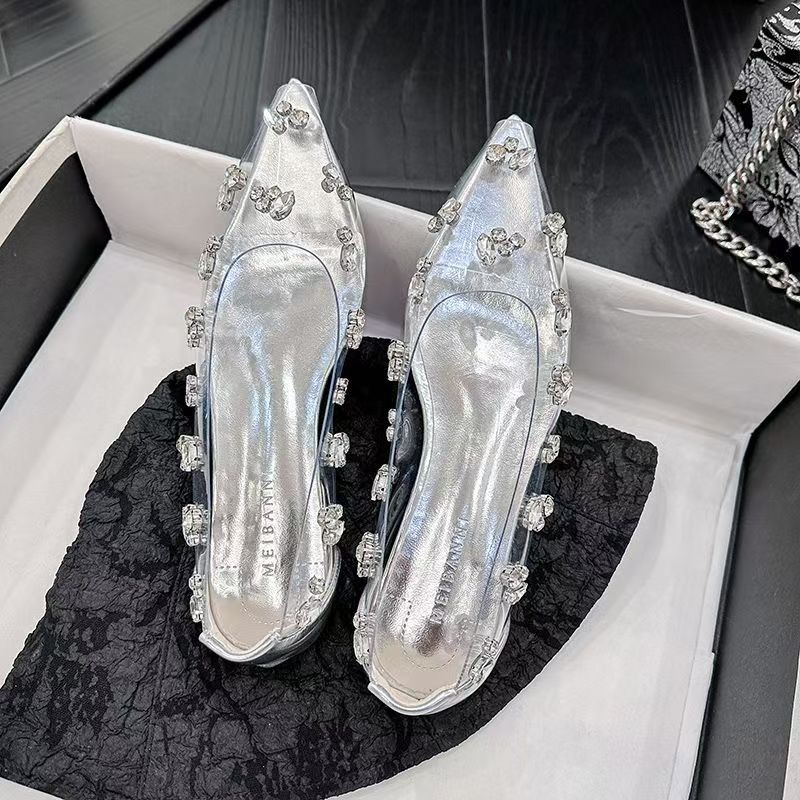 2026 Przezroczyste PVC Szpilki – Pointed Toe Flat recenzja i cena