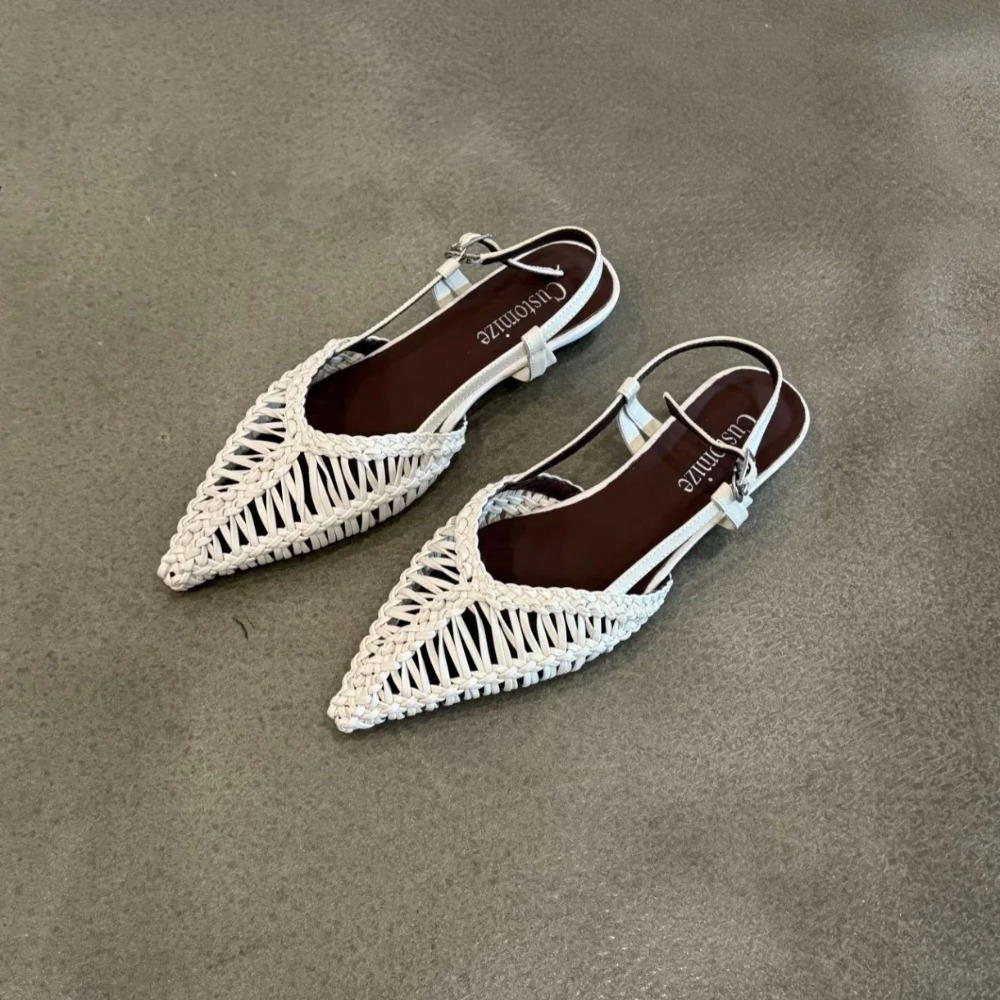 Szpiczaste, tkane sandały w st – Pointed Toe Flat recenzja i cena