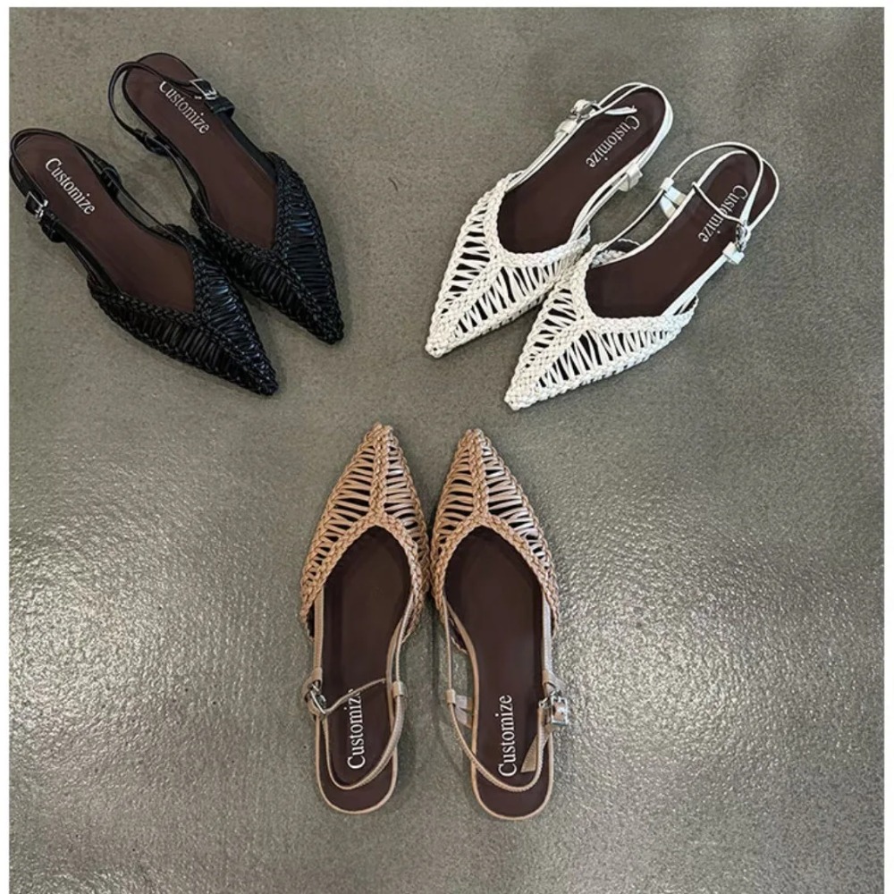 Szpiczaste, tkane sandały w st – Pointed Toe Flat recenzja i cena