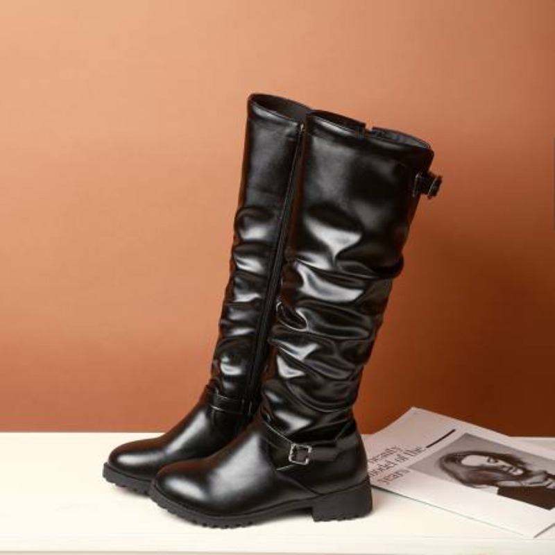 Damskie skórzane kozaki za kol – Women'S Shoes Yellow recenzja i cena