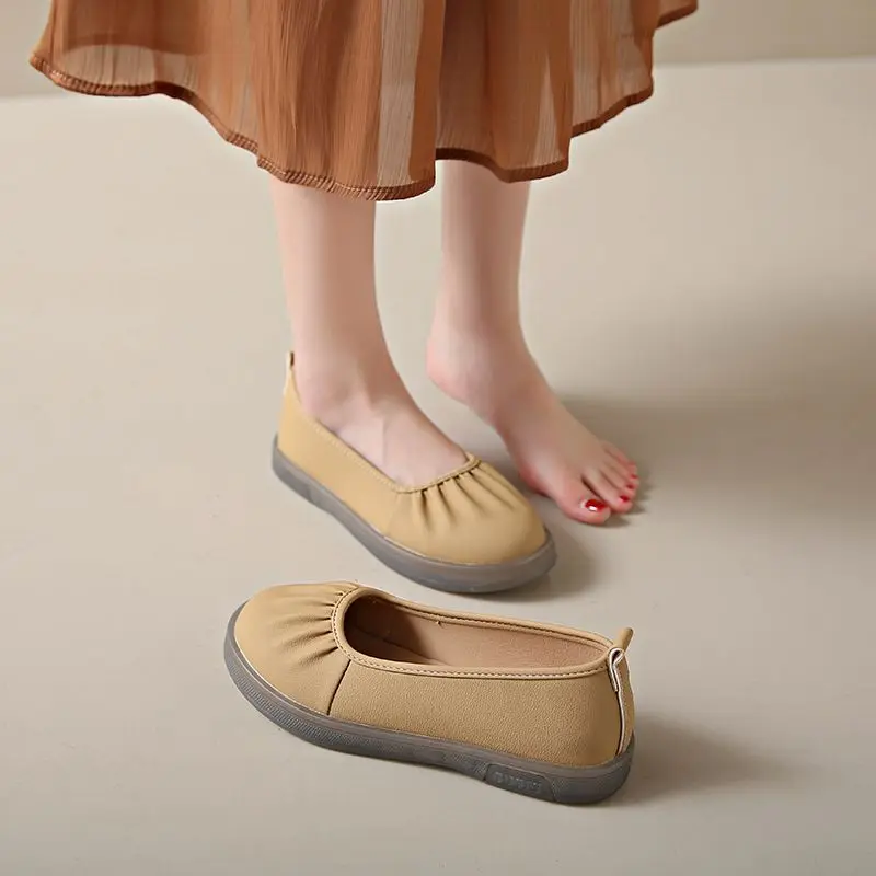 Damskie baleriny z marszczenia – Women Shoes Quick Delivery recenzja i cena