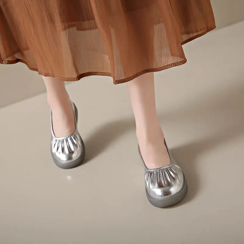 Damskie baleriny z marszczenia – Women Shoes Quick Delivery recenzja i cena