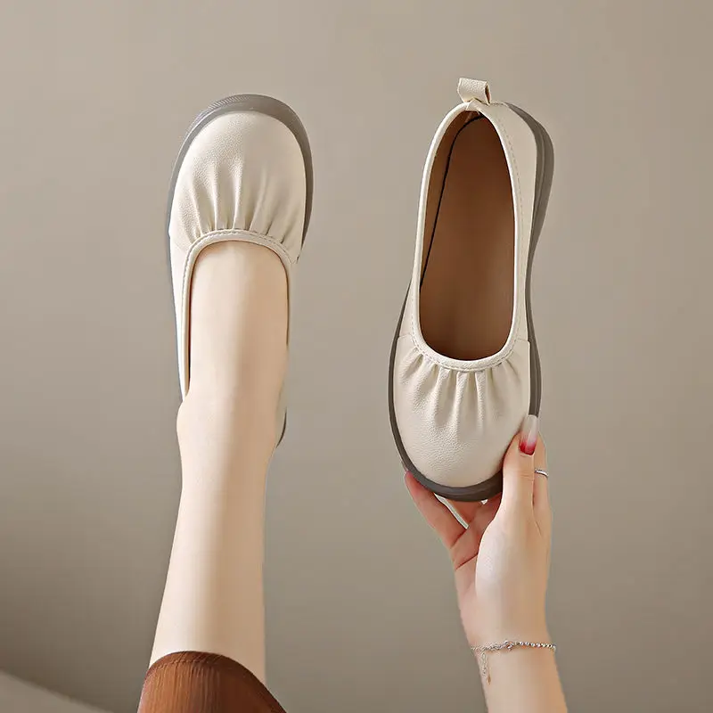 Damskie baleriny z marszczenia – Women Shoes Quick Delivery recenzja i cena
