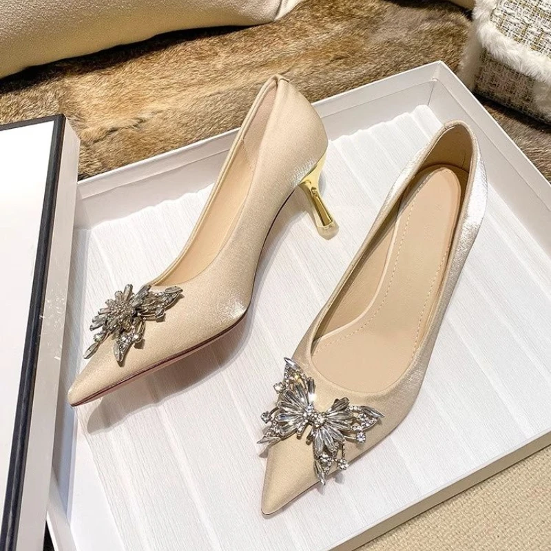 Szpiczaste Czółenka z Cyrkonia – Women Shoes Quick Delivery recenzja i cena