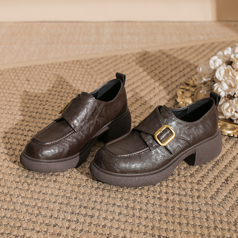 Damskie czarne mokasyny w bryt – Women'S Shoes Loafers Black recenzja i cena