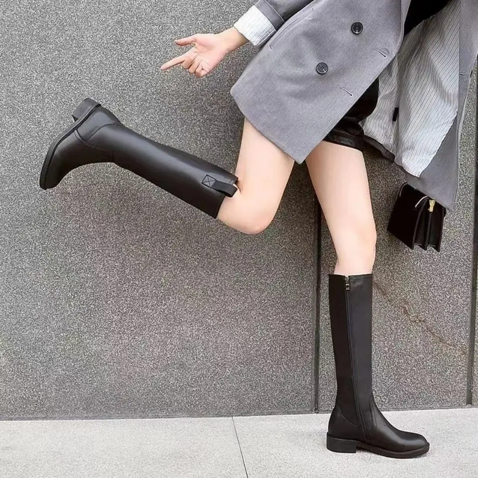 Skórzane kozaki damskie z okrą – Women Shoes Sale recenzja i cena